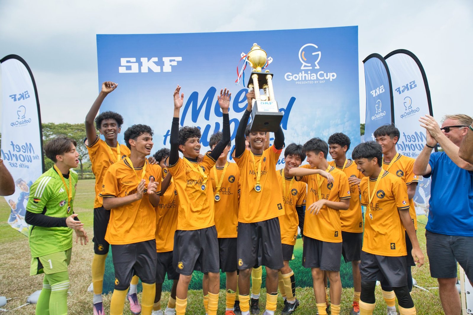Destiny Eagles FC U-16 team winning Gothia Cup qualifiers Malaysia